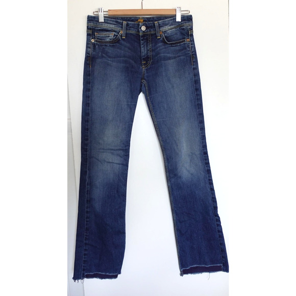 Vintage 7 For All Mankind Jeans Womens 27x30 Blue A Pocket Bootcut 90s Y2K - Picture 1 of 11